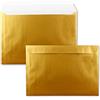 FarbenFroh by GUSTAV NEUSER 10 buste XXL, formato DIN C4, 22,9 x 32,4 cm, con chiusura adesiva, senza finestra, per formato DIN A4, colore oro metallizzato