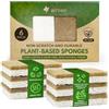 AIRNEX Spugne da cucina naturali biodegradabili, confezione da 6, in cellulosa e noce di cocco, spugne ecologiche per piatti