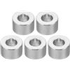 PATIKIL Distanziatori rotondi in alluminio M8, distanziatori in metallo, 8,2 mm, ID x 16 mm AD x 10 mm, L, spessore in alluminio, distanza vite per bulloni a vite M8