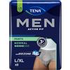 Tena Men Active Fit Pants Normal Mutandine Assorbenti Uomo Taglia L/XL, 8 Pezzi