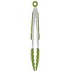 BRA Prior | Pinza di Cucina Adatta per il Contatto con glgli alimenti, Acciaio inossidabile, Verde, 28.5 x 4 x 3.5 cm