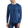 WILLIT Rashguard - Maglietta UV da uomo, a maniche lunghe, UPF 50+, protezione solare SPF, escursionismo, pesca, traspirante, Blu mare, M