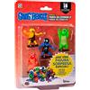 Bizak Gang Beasts, Confezione da 5 figure in blister Costume Gatto Rosso, Personaggi da collezione del Gioco multiplayer di combattimento (64114020), 64114020-1