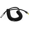 HangTon Cavo di alimentazione a spirale Pin del barilotto 2 di CC 5.5x2.1mm per il bullone di legame di Teradek, Atomos Monitor