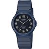 Casio Orologio unisex classico casual analogico nero, Blu/nero, Cinturino