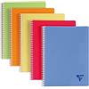 Clairefontaine 328126C Collection Linicolor Fresco Un quaderno a spirale - A4 21x29,7 cm - 180 pagine a quadretti piccoli - Carta bianca 90g - Colore casuale - 1 pezzo