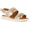 Geox D Dandra A, Sandali scorrevoli, Beige Lt Gold, 35 EU