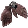 Dainese - Blackjack Unisex Gloves, Guanti Moto Estivi in Pelle, Stile Vintage Rétro, Design Classico, Guanti da Moto Uomo e Donna, Elasticizzati, Rinforzati e Traspiranti, Marrone Scuro