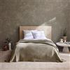 Toison d'or Biella - Coperta in lana d'agnello, motivo Chevron, 240 x 260 cm, taglia, noce moscata
