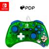 PDP Rock Candy cablato Gaming Switch Pro Controller - Official License Nintendo - OLED / Lite Compatible - Compact, Durable Travel Controller - Luigi