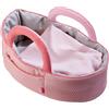 HABA 305072 - Borsa da Trasporto per Bambole e Bambole, Borsa per Il Trasporto e la Coperta, Giocattolo a Partire dai 18 Mesi, Rosa