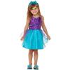 SMIFFYS Costume da sirena per bambini, Blu, Abito e fascia