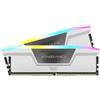 CORSAIR VENGEANCE RGB DDR5 RAM 32GB (2x16GB) 5600MHz CL40 Intel XMP - Bianco