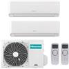 HISENSE CONDIZIONATORE HISENSE ECOSENSE DUAL SPLIT 7000+9000 BTU INVERTER R32 2AMW52U4RXC A++ WIFI