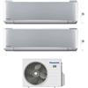 Panasonic CONDIZIONATORE PANASONIC DUAL SPLIT ETHEREA SILVER7000+7000 BTU WIFI INVERTER CU-2Z41TBE A+++