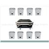 ATOMIC PRO WSPOT612 SET 8 FARI BIANCHI CON FLIGHTCASE CARICATORE