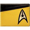 Enterprise USS Starfleet Emblem Final Frontier Command Uniform Portafoglio/Portamonete Bi-Fold Tasca per Monete & Porta-Carte, Giallo