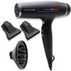 Corioliss Typhoon Asciugacapelli Professionale Ionico | Super Silenzioso | Ultra Leggero 417g | Potente | Tecnologia Autopulente | Phon per Capelli Black Chrome