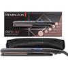 Remington Piastra Capelli - Piastre Strette in Ceramica strette Lunghe 110 mm - Tecnologia OPTIheat: risultati duraturi; Imp. Pro+ per Styling delicato; Display Dig; Riscaldamento Fast, ProLuxe S9100B