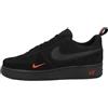 Nike Air Force 1 '07 LV8, Scarpe da Ginnastica Uomo, Black/Black-Lt Crimson, 38.5 EU