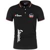 JUSHUFA Polo da Uomo con Bavero Manica Corta per Servizio Vespa Stampa T-Shirt a Maniche Corte Polo Comoda T-Shirt da Tennis Sportiva da Lavoro - Regalo-Black-1||4XL