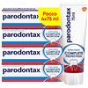 Parodontax Complete Protection Extra Fresh, Dentifricio Quotidiano con Fluoro, 8 benefici studiati specificatamente per Gengive più Sane e Denti più Forti, Pacco da 4x75 ml​