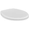 Ideal Standard Eurovit Sedile WC universale, sedile WC ovale resistente, resistente ai raggi UV e con portata fino a 150 kg, in robusto duroplast - Bianco (370x440 mm)