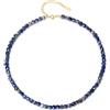COAI Collana Donna Pietre Naturali, Collana Sodalite Blu da Donna di Perline di Pietre Dure Sfaccettate