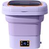 Generic Mini lavatrice pieghevole portatile, 9 l, per dormitorio, lavatrice, lavatrice, biancheria intima o piccoli oggetti, appartamento, dormitorio, campeggio, camper, lavanderia da viaggio (viola)