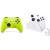 Xbox Controller wireless Electric Volt+Venom Dock Di Ricarica con Batteria Ricaricabile - Bianco Series X e S One - Bundle