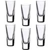 cosedacasa Bicchiere per amaro liquore con linea calibrata in vetro Bormioli Rocco da casa fornitura pub bar ristorante-Set 6 bicchieri liquore