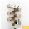 KTHLBRH Mensole a Muro Angolari 2 pz Rovere Sonoma 40x40x50cmTruciolato mensola sospesa libreria a muro mensole camera da letto Mensole da muro Adatto per soggiorno, camera da letto,ufficio