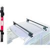 Generico Barre portatutto premontate per Auto Senza corrimano (Tetto Liscio) per Mercedes Benz Classe A (W169) 3/5 Porte 9/04> 12