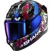 SHARK, Casco Moto Integrale SKWAL i3 HELLCAT Black/Blue KUB, S