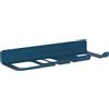 Lineabeta Porta phon piastra e spazzole da muro Saeta blu opaco L.35 cm