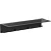Lineabeta Portateli con 4 ganci appendiabiti Saeta in alluminio nero opaco