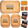 SEQIAS 150 pezzi di carta da forno per friggitrice ad aria calda Ninja AF500EU AF500EUCP, Cecotec 9000, 100 pezzi di carta da forno rettangolare Airfryer per 5,2 l, 50 pezzi per friggitrici ad aria 10,4 l e