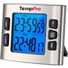 TempPro ThermoPro TM02 Timer da cucina digitale con doppio cronometro per conto alla rovescia Timer magnetico con allarme regolabile e retroilluminazione LCD a grandi cifre/24 ore per bambini e insegnanti