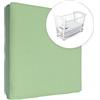 Baby Comfort Lenzuolo con angoli elasticizzati in jersey 100% cotone, per materasso da 90 x 50 cm (verde)
