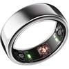 Gloring Anello Smart | Anello Intelligente | Ring Smart | Anello Smart Android | Anello Smart IOS |Smart Ring | Anello fitness | Anello sonno | Wearable | Anello Smart Uomo Donna (Argento, 12)