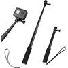 talNite Bastone Selfie per GoPro e Action Cam,4-Rod Asta Telescopica in Alluminio Estensibile fino a 73 cm,Manico Portatile per Hero 12 11 10 9,Insta,360 X3,Go3-Ideale per Sport Estremi e Viaggi