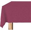 Martina Home Tovaglia resinata Levante, 140 x 140 cm, colore: melanzana