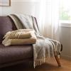 Toison d'or Lima Plaid, 130 x 180 cm Taglia, Perla