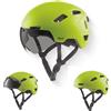 GOOFF Pilot - Casco S-Pedelec | Protezione per pedalate veloci in e-bike, casco da bicicletta con visiera e luce, certificato NTA 8776
