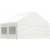 vidaXL Gazebo con Tetto Bianco 5,88x2,23x3,75 m in Polietilene vidaXL