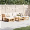 vidaXL Set Salotto da Giardino 7 pz con Cuscini Legno Massello Acacia vidaXL