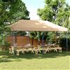 vidaXL Tenda Pieghevole Pop-up 3x6 m da Giardino Crema Tendone Gazebo da Party vidaXL