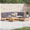 vidaXL Set Salotto da Giardino 7 pz con Cuscini Legno Massello Acacia vidaXL