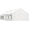 vidaXL Gazebo con Tetto Bianco 5,88x2,23x3,75 m in Polietilene vidaXL