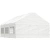 vidaXL Gazebo con Tetto Bianco 5,88x2,23x3,75 m in Polietilene vidaXL